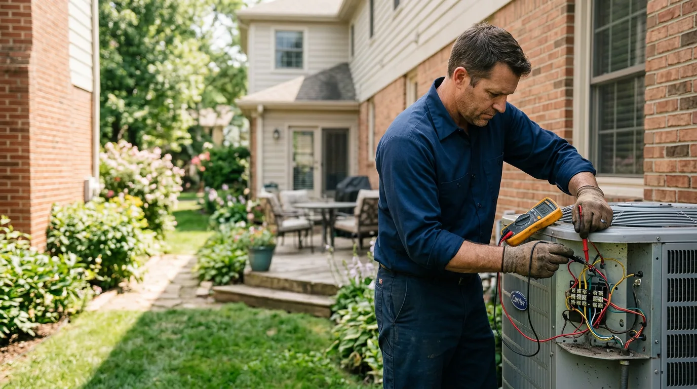 HVAC technician working near East China, MI